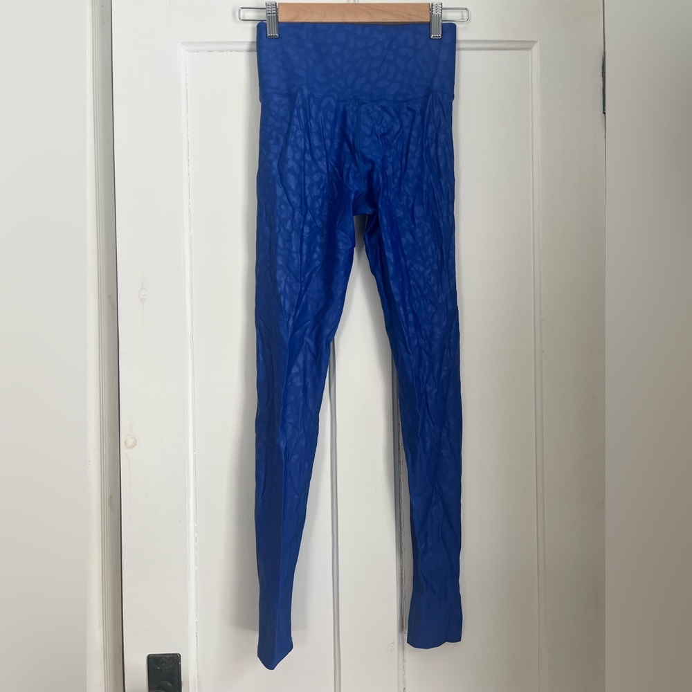 Carbon38 | High Rise Full-length Legging Leopard Takara Shine Strong Blue | S - Picture 2 of 3